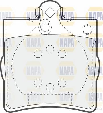 NAPA NBP1306 - Kit de plaquettes de frein, frein à disque cwaw.fr