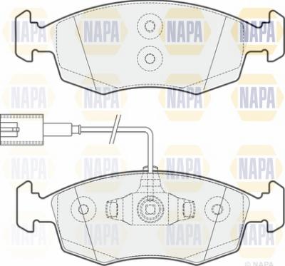 NAPA NBP1300 - Kit de plaquettes de frein, frein à disque cwaw.fr