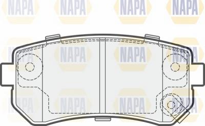 NAPA NBP1303 - Kit de plaquettes de frein, frein à disque cwaw.fr