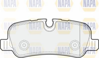 NAPA NBP1315 - Kit de plaquettes de frein, frein à disque cwaw.fr