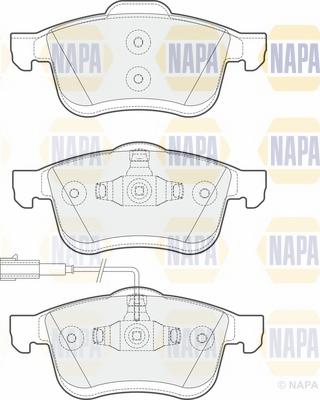 NAPA NBP1380 - Kit de plaquettes de frein, frein à disque cwaw.fr