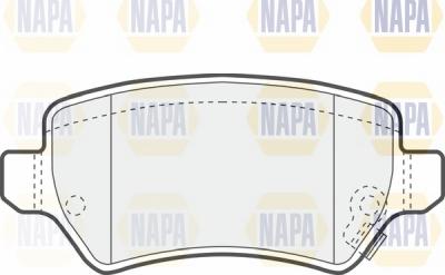 NAPA NBP1325 - Kit de plaquettes de frein, frein à disque cwaw.fr