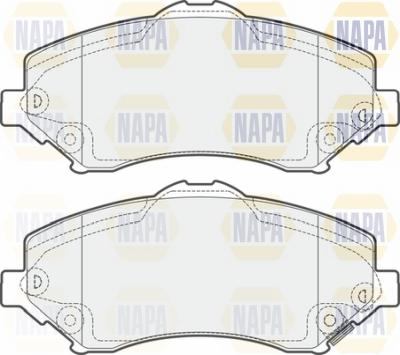 NAPA NBP1326 - Kit de plaquettes de frein, frein à disque cwaw.fr