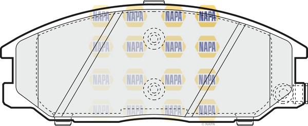 NAPA NBP1328 - Kit de plaquettes de frein, frein à disque cwaw.fr