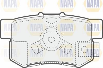 NAPA NBP1370 - Kit de plaquettes de frein, frein à disque cwaw.fr