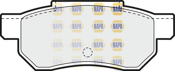 NAPA NBP1371 - Kit de plaquettes de frein, frein à disque cwaw.fr