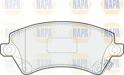 NAPA NBP1298 - Kit de plaquettes de frein, frein à disque cwaw.fr