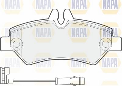 NAPA NBP1245 - Kit de plaquettes de frein, frein à disque cwaw.fr