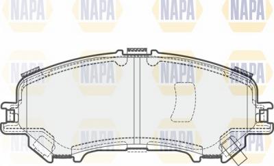 NAPA NBP1259 - Kit de plaquettes de frein, frein à disque cwaw.fr