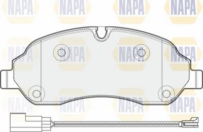 NAPA NBP1254 - Kit de plaquettes de frein, frein à disque cwaw.fr