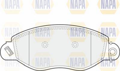 NAPA NBP1256 - Kit de plaquettes de frein, frein à disque cwaw.fr