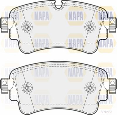 NAPA NBP1253 - Kit de plaquettes de frein, frein à disque cwaw.fr