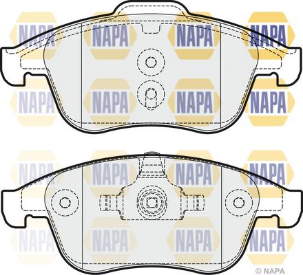 NAPA NBP1266 - Kit de plaquettes de frein, frein à disque cwaw.fr