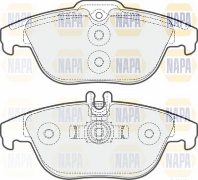 NAPA NBP1206 - Kit de plaquettes de frein, frein à disque cwaw.fr