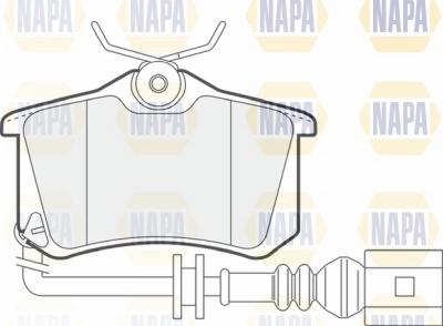 NAPA NBP1202 - Kit de plaquettes de frein, frein à disque cwaw.fr