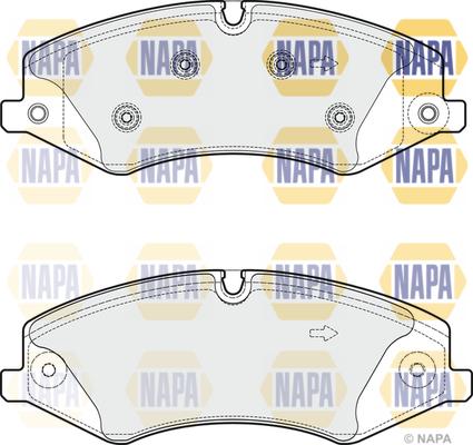 NAPA NBP1214 - Kit de plaquettes de frein, frein à disque cwaw.fr