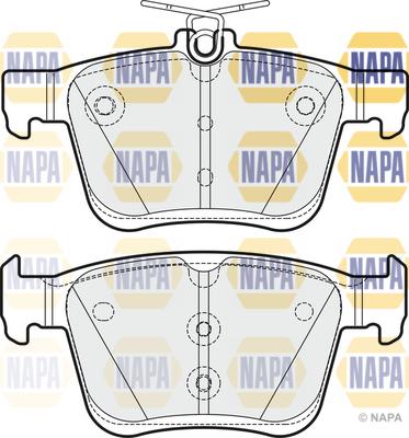 NAPA NBP1210 - Kit de plaquettes de frein, frein à disque cwaw.fr