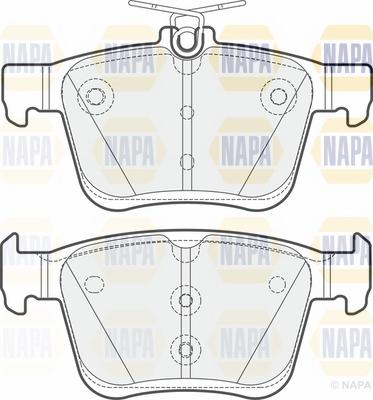 NAPA NBP1211 - Kit de plaquettes de frein, frein à disque cwaw.fr