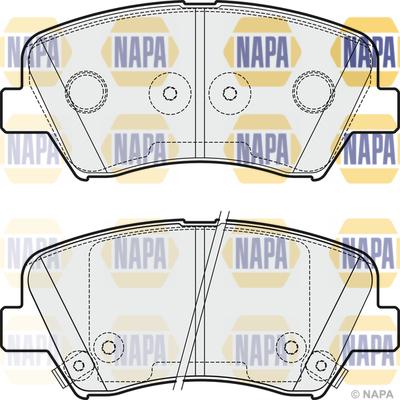 NAPA NBP1235 - Kit de plaquettes de frein, frein à disque cwaw.fr