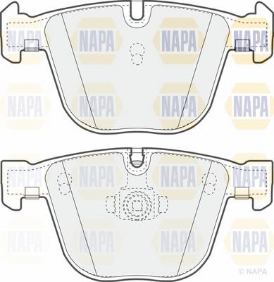 NAPA NBP1237 - Kit de plaquettes de frein, frein à disque cwaw.fr