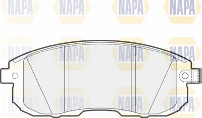 NAPA NBP1220 - Kit de plaquettes de frein, frein à disque cwaw.fr