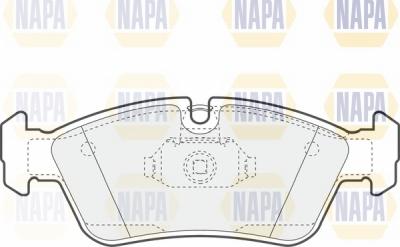 NAPA NBP1221 - Kit de plaquettes de frein, frein à disque cwaw.fr