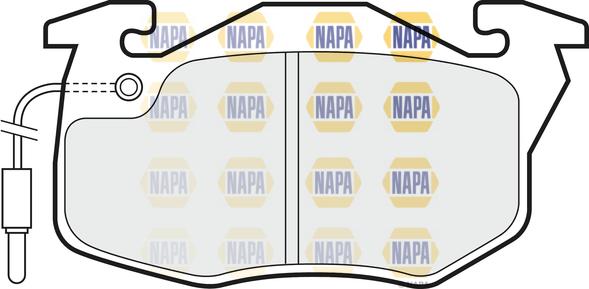 NAPA NBP1222 - Kit de plaquettes de frein, frein à disque cwaw.fr