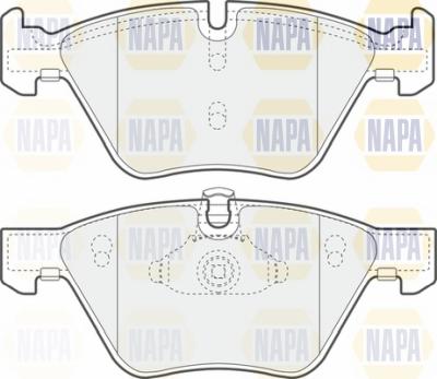 NAPA NBP1276 - Kit de plaquettes de frein, frein à disque cwaw.fr