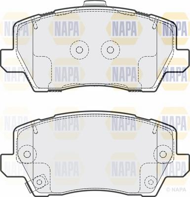 NAPA NBP1796 - Kit de plaquettes de frein, frein à disque cwaw.fr