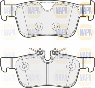 NAPA NBP1790 - Kit de plaquettes de frein, frein à disque cwaw.fr