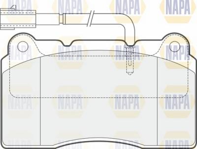 NAPA NBP1749 - Kit de plaquettes de frein, frein à disque cwaw.fr