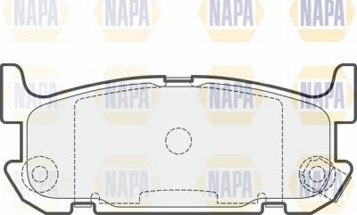 NAPA NBP1748 - Kit de plaquettes de frein, frein à disque cwaw.fr