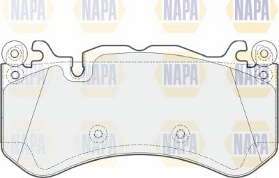 NAPA NBP1755 - Kit de plaquettes de frein, frein à disque cwaw.fr