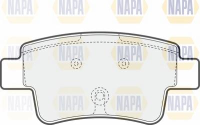 NAPA NBP1750 - Kit de plaquettes de frein, frein à disque cwaw.fr