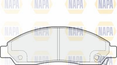 NAPA NBP1758 - Kit de plaquettes de frein, frein à disque cwaw.fr