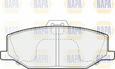 NAPA NBP1704 - Kit de plaquettes de frein, frein à disque cwaw.fr