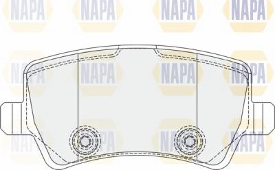 NAPA NBP1700 - Kit de plaquettes de frein, frein à disque cwaw.fr