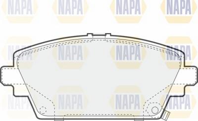 NAPA NBP1719 - Kit de plaquettes de frein, frein à disque cwaw.fr