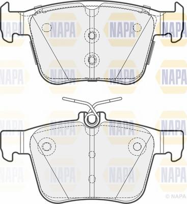 NAPA NBP1713 - Kit de plaquettes de frein, frein à disque cwaw.fr