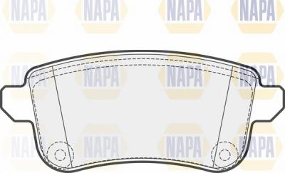 NAPA NBP1717 - Kit de plaquettes de frein, frein à disque cwaw.fr