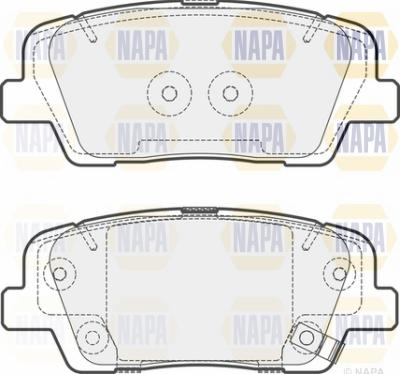 NAPA NBP1784 - Kit de plaquettes de frein, frein à disque cwaw.fr