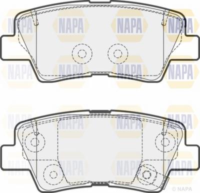 NAPA NBP1785 - Kit de plaquettes de frein, frein à disque cwaw.fr