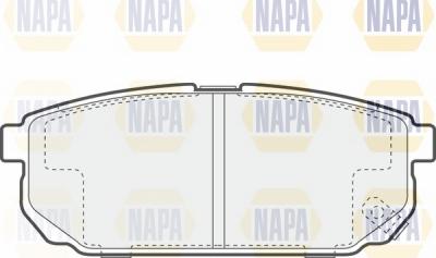 NAPA NBP1735 - Kit de plaquettes de frein, frein à disque cwaw.fr