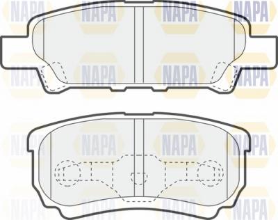 NAPA NBP1738 - Kit de plaquettes de frein, frein à disque cwaw.fr