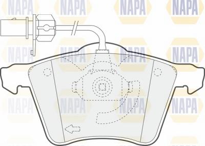 NAPA NBP1733 - Kit de plaquettes de frein, frein à disque cwaw.fr