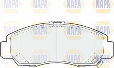 NAPA NBP1729 - Kit de plaquettes de frein, frein à disque cwaw.fr