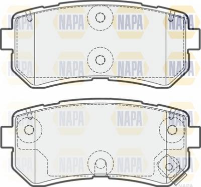 NAPA NBP1774 - Kit de plaquettes de frein, frein à disque cwaw.fr