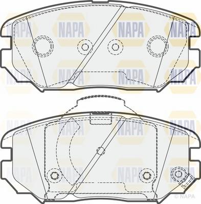 NAPA NBP1775 - Kit de plaquettes de frein, frein à disque cwaw.fr