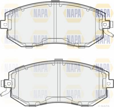 NAPA NBP1771 - Kit de plaquettes de frein, frein à disque cwaw.fr