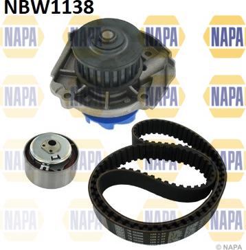 NAPA NBW1138 - Pompe à eau + kit de courroie de distribution cwaw.fr